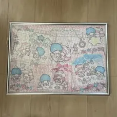 希少　2012年　サンリオ　リトルツインスターズ　キキララ　パズル　額縁付のサムネイル