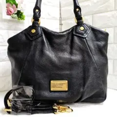 美品♥マークバイ　2way ショルダーバッグ　レザー　黒　ブラック　ゴールド金具