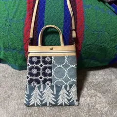 ミナペルホネンパッチワーク手提げトート＆ショルダー 付き