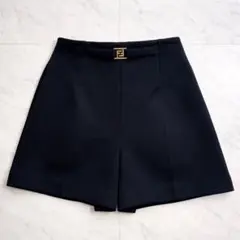 FENDI FF金具バックル ショートパンツ ブラック 38のサムネイル