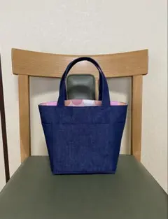 デニムミニトートバッグ