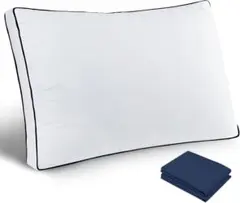 【カバー2枚セット】　枕　63×43×20㎝　丸洗いOK 高さ調整可