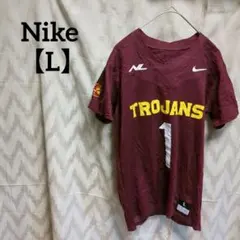 Nike Trojans 【L】シャツ バーガンディ メッシュ 背番号1