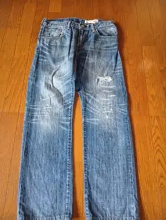 リーバイス デニム ジーンズ　502 ダメージ加工33　古着