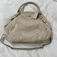 【美品】COACH マディソン ギャザード 2way ショルダーバッグ