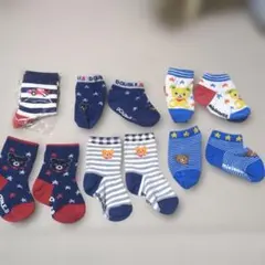 ミキハウス　ダブルビー　ホットビスケッツ　ベビー靴下　6足セット　11-13cm
