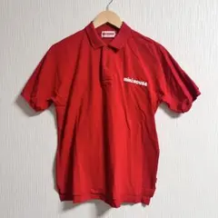 美品　90s miki HOUSE ミキハウス　メンズ　ポロシャツ　半袖　レッド