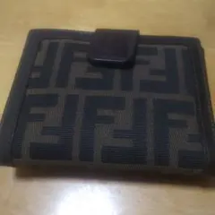 Fendi 二つ折り財布 ブラウン ブラック