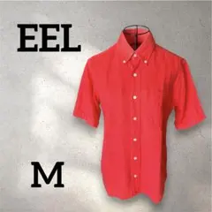 EEL イール リンカーン1/2 リネン 46RED 半袖 ボタンダウンシャツのサムネイル