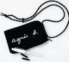 agnès b. ブラック スマホショルダーバッグ　付録