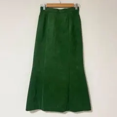 近年 JEANASIS ヌバックライクマーメイドスカート【M】グリーンのサムネイル