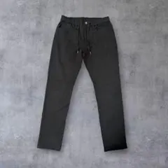 美品★ストレッチスキニー ストレートパンツ★ブラック メンズM ウエストゴム