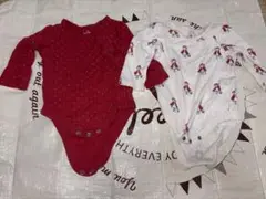 【2枚セット】ギャップ ロンパース ベビー服 ボディスーツ 長袖　前開き