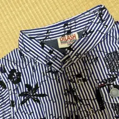 ブルーのストライプシャツ100サイズ