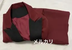 メンズ スーツ フォーマル ジャケット スボン セット 赤