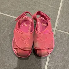 PUMA プーマ　ピンク ベビーサンダル　14cm