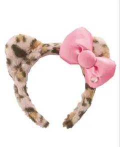 ヒョウ柄猫耳カチューシャ　キティーちゃん
