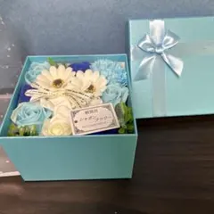 비누 방울 꽃 선물 상자 블루