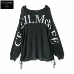 CECI McBEE シアーニット+キャミソールセット ブラック セシルマクビー
