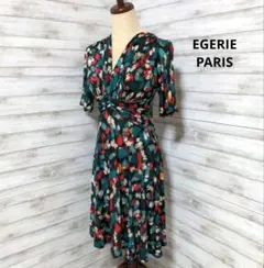 美品】EGERIE PARIS エジェリー パリ 総柄ワンピース フランス - メルカリ