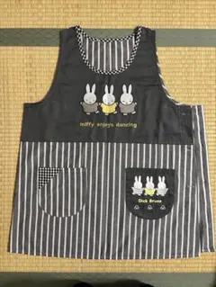 ミッフィーエプロン ストライプデザイン　ＬＬ〜３Ｌ
