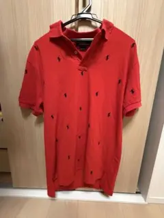 Polo by Ralph Lauren ポロシャツ レッド 総柄 L