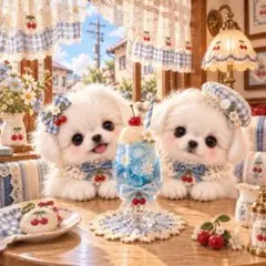 1041　犬柄　パネル生地　わんこたち　いのみパネル生地　子犬