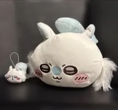 【未使用】ちいかわ ねそべりマスコット・ぬいぐるみ モモンガ2種セット