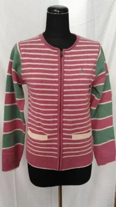 T1076 レトロデザイン EASTBOY ジップアップ カーディガン 11号