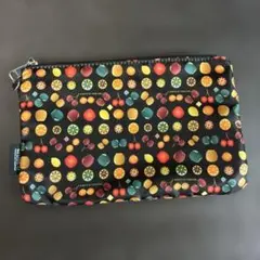 【桜SALE】BE SIDE YOU フルーツ柄ポーチ 約25cm x 18cm