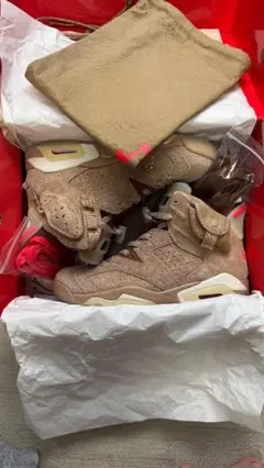 TravisScott×NikeAirJordan6 British Khaki