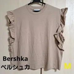 【新品】Bershka ベルシュカ フリルスリーブ カットソー Tシャツのサムネイル