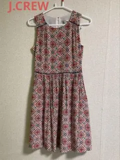 J.CREW 花柄ノースリーブワンピース サイズ2