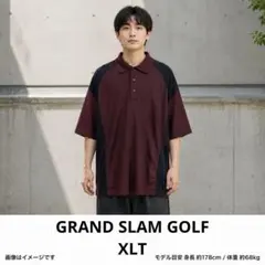 GRAND SLAM GOLF 半袖 ポロシャツ XLT バーガンディ