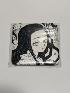 鬼滅の刃 ダイニング お楽しみくじ 台本表紙イラストスクエア缶バッジ 竈門禰豆子