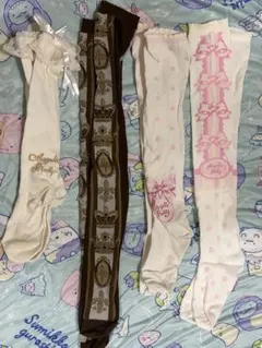 ♡*様 Angelic Pretty オーバーニーソックス 3足セット - メルカリ