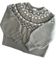 Nemne　ノルディック柄　ニットセーター