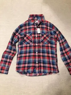 ★古着★ハリウッドランチマーケット　総柄プリント　ネルシャツ　ハリラン　HRM vectorpremium_051-202405310454