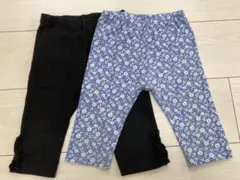 ユニクロ 7分丈レギンス パンツ 100cm 2枚 ②