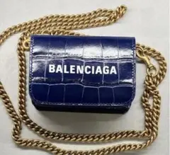 美品】BALENCIAGA バレンシアガ クラウドライン コインパース 金 