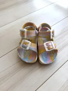 BREEZE マルチカラー バンド付きサンダル 13cm