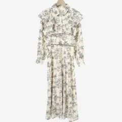 MAJESTIC LEGON バックレース花柄ワンピース