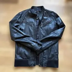 MICHEL KLEIN ブラックレザージャケット