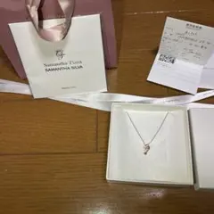 □完売品【Samantha Tiara】ハートストーンネックレス/ブルートパーズ 