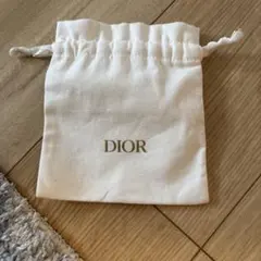 Dior ホワイトノベルティ巾着ポーチ