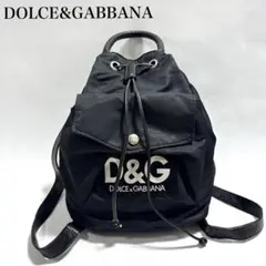 D&G ドルチェ＆ガッバーナ ナイロン リュック バックパック Y2Kロゴ 黒のサムネイル