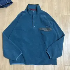 90s usa製 patagonia スナップT ターコイズ　シンチラ