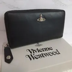 ヴィヴィアンウエストウッド　長財布　ラウンドファスナー　シルバーオーブ