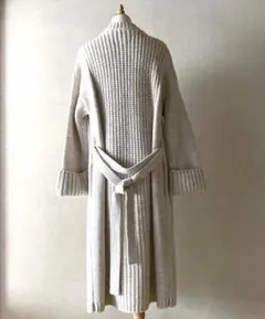 73. 【美品】LOUNIE★ルーニィ ニット ガウンコート フリーサイズ