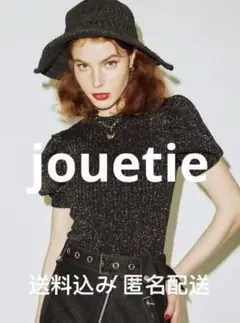 【新品】jouetie ジュエティ パワーショルダーハイネックニット 半袖